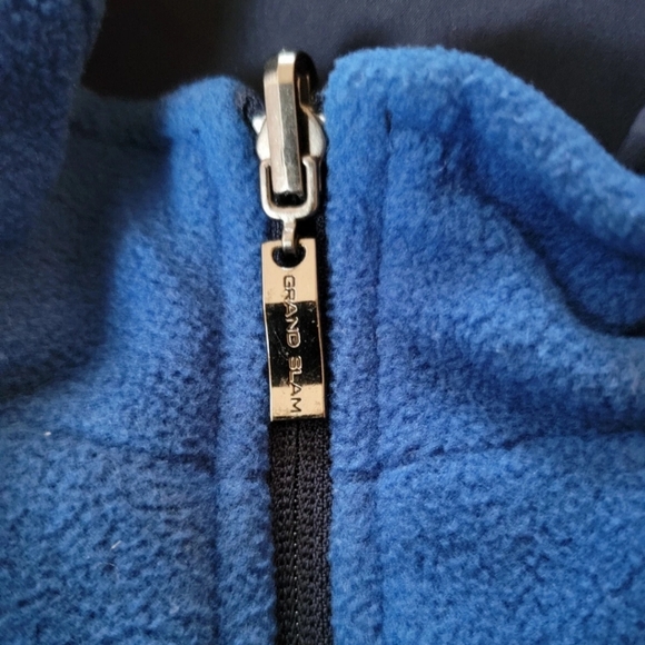 Grand Slam Total Tech Men's Blue Fleece Reversible Windbreaker Vest Size XL - Picture 4 of 7